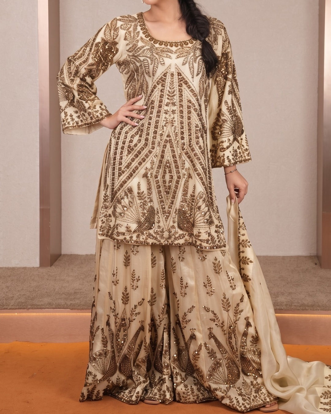 Mughal Noor Sharara Set