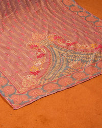 Coral Ornamental V-Neck Suit Design