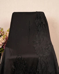 Black Floral Border Suit Design