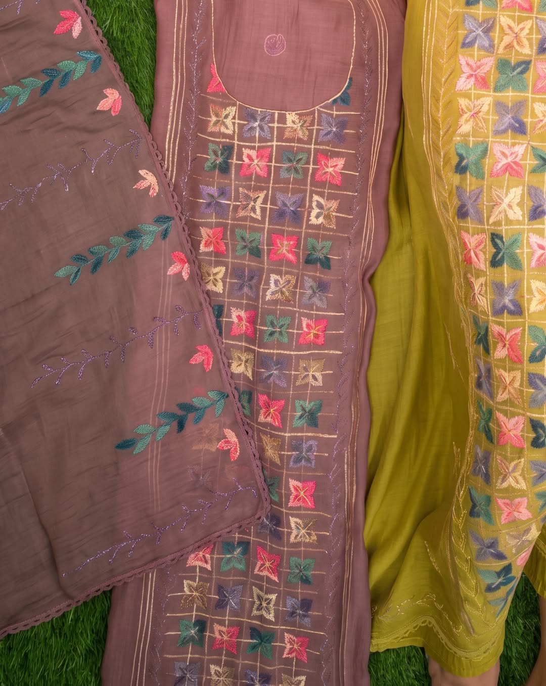 Meadow Bloom Unstitched Suit