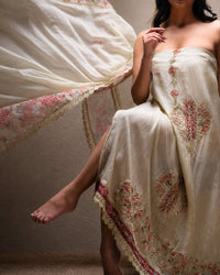 Ivory Floral Medallion Suit Design