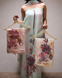 Aab-e-Gul Printed Unstitched Suit Set