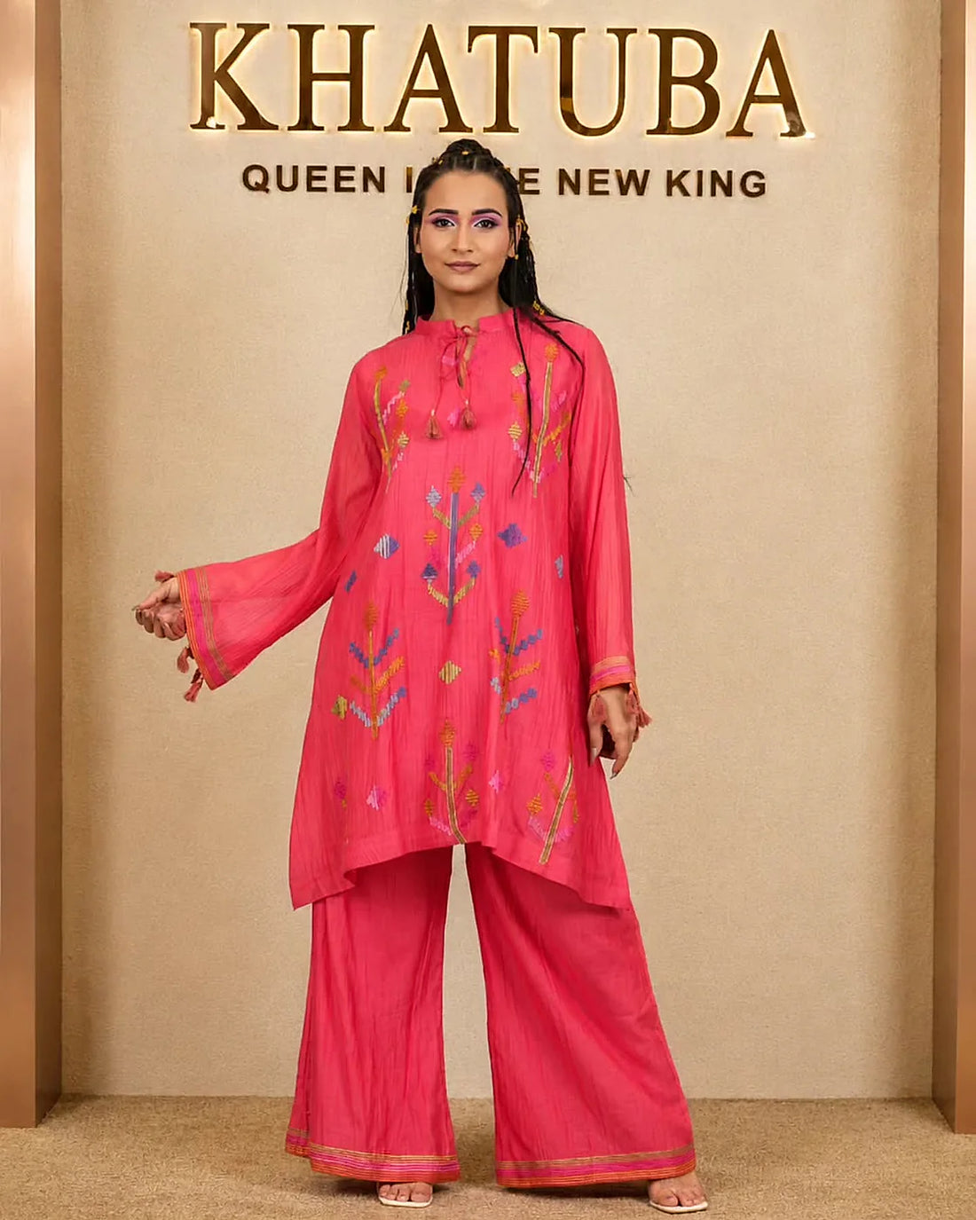 Rosé Bloom Kurta Set