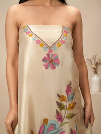 Ivory Watercolour Floral Suit Design