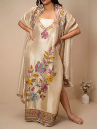 Ivory Watercolour Floral Suit Design