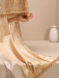 Ivory Gold Botanical Suit Design