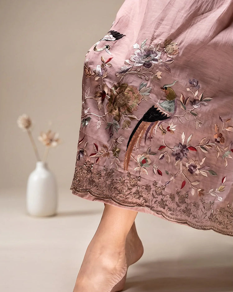 Blush Floral Hem Suit Design