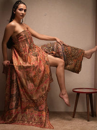 Rust Multicolour Ornamental Suit Design