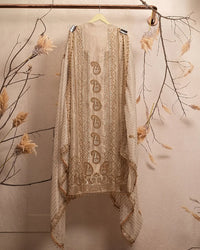 Ivory Gold Paisley Panel Suit Design