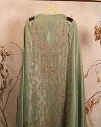 Mint Ornamental Front Panel Suit Design