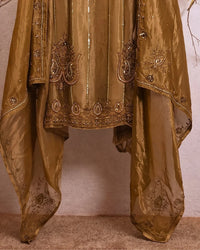 Antique Gold Ornamental Suit Design