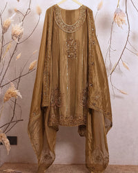 Antique Gold Ornamental Suit Design