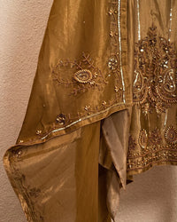Antique Gold Ornamental Suit Design