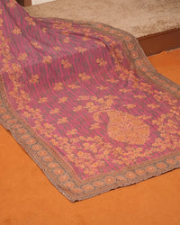 Magenta Gold Ornamental Suit Design